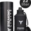 Breaking Limits Stalen Waterfles 2 Liter – Drinkfles – Gemaakt Van Roestvrij Staal – Grote Waterfles – Waterjug – Bidon 2 Liter – 2.2 Liter - Zwart 1 Breaking Limits Stalen Waterfles 2 Liter – Drinkfles – Gemaakt Van Roestvrij Staal – Grote Waterfles – Waterjug – Bidon 2 Liter – 2.2 Liter - Zwart -Aigostar winkel 1002x1200