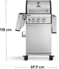 Burnhard Gas BBQ FRED JR. Deluxe - 2 Branders - Incl. Keramische Infraroodbrander & Afdekhoes - Deluxe 41 Burnhard Gas BBQ FRED JR. Deluxe - 2 Branders - Incl. Keramische Infraroodbrander & Afdekhoes - Deluxe -Aigostar winkel 1027x1200
