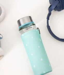 Duurzame Waterfles - Glas - Glazen Drinkfles - 550ml - Inclusief Sleeve - Mint Groen 13 Duurzame Waterfles - Glas - Glazen Drinkfles - 550ml - Inclusief Sleeve - Mint Groen -Aigostar winkel 1037x1200 2