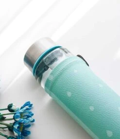 Duurzame Waterfles - Glas - Glazen Drinkfles - 550ml - Inclusief Sleeve - Mint Groen 16 Duurzame Waterfles - Glas - Glazen Drinkfles - 550ml - Inclusief Sleeve - Mint Groen -Aigostar winkel 1037x1200 5