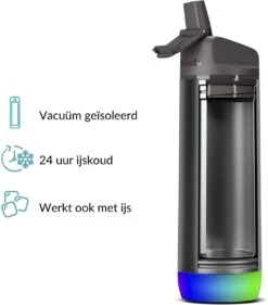 Hidrate Spark Straw Slimme Waterfles - Staal - 620ml - LED Verlichting - Zwart 21 Hidrate Spark Straw Slimme Waterfles - Staal - 620ml - LED Verlichting - Zwart -Aigostar winkel 1054x1200