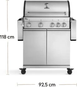 Burnhard Gas BBQ Big FRED Deluxe - 4 Branders - Incl. Keramische Infraroodbrander & Afdekhoes - Deluxe 26 Burnhard Gas BBQ Big FRED Deluxe - 4 Branders - Incl. Keramische Infraroodbrander & Afdekhoes - Deluxe -Aigostar winkel 1061x1200 1