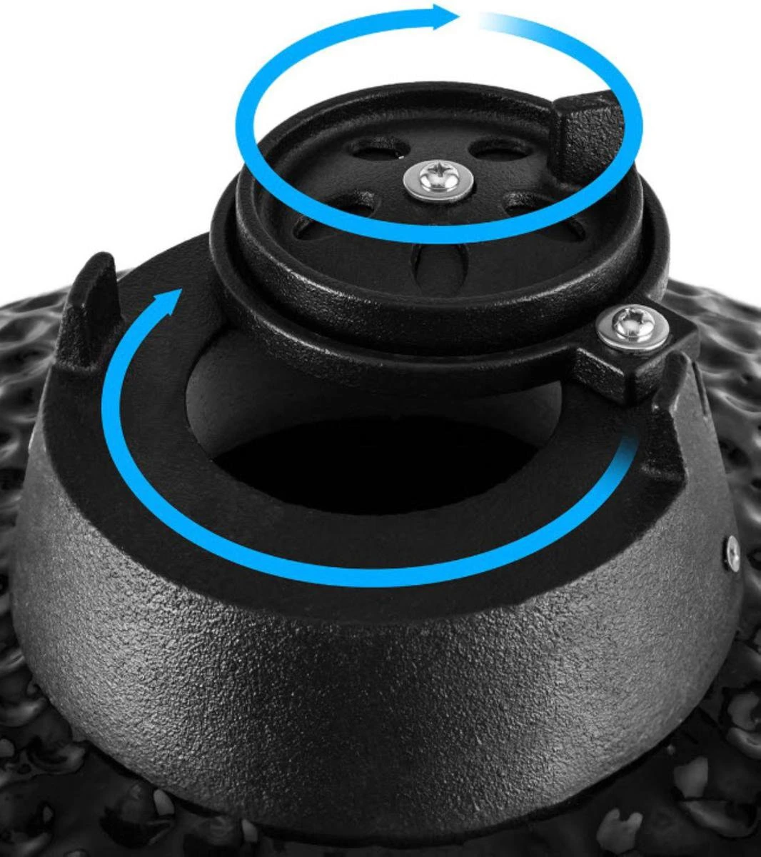 Patton Kamado Grill 13" - Keramisch - Kookoppervlak Ø 28 - Mat Zwart 5 Patton Kamado Grill 13" - Keramisch - Kookoppervlak Ø 28 - Mat Zwart - Afbeelding 3