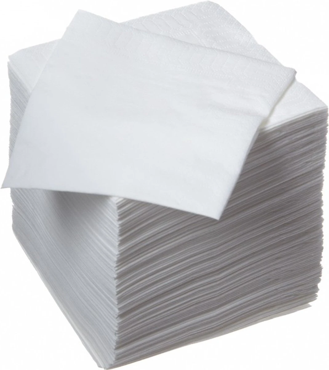 Dunne Servetten - Servietten - Servet - Wit 33x33cm - 200stuks 1-laags 4-vouw 3 Dunne Servetten - Servietten - Servet - Wit 33x33cm - 200stuks 1-laags 4-vouw