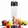 Waterfles Met Rietje - Fruit Filter - Tritan Drinkfles - Volwassenen - Zwart - Kerstcadeau -Aigostar winkel 1091x1200 1
