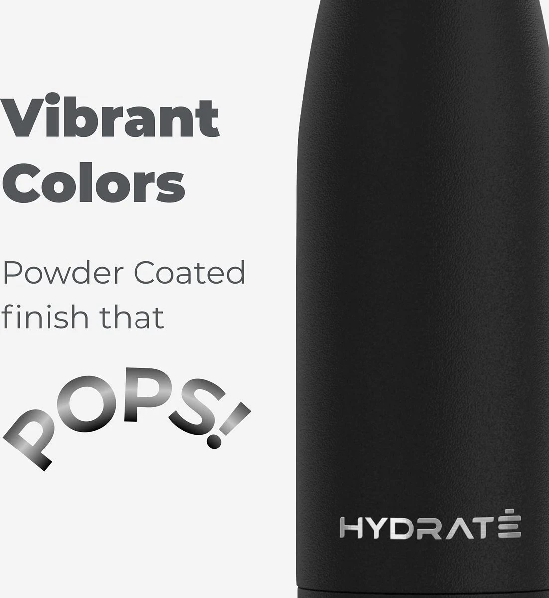 HYDRATE Super Geïsoleerde Drinkfles Roestvrij Staal Thermos 500ml - BPA Vrij, Vacuüm Drinkfles - 24 Uur Koud & 12 Uur Heet Waterfles - Voor Mannen, Vrouwen & Volwassenen 4 HYDRATE Super Geïsoleerde Drinkfles Roestvrij Staal Thermos 500ml - BPA Vrij, Vacuüm Drinkfles - 24 Uur Koud & 12 Uur Heet Waterfles - Voor Mannen, Vrouwen & Volwassenen - Afbeelding 2