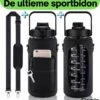 Waterfles 2 Liter + Hoes En Draagband Voor Telefoon - Sportfles - Sport Bidon - Waterfles Met Rietje - Waterkan - Gallon - Schenkfles - Bottle - Drinkfles 2 Liter 1 Waterfles 2 Liter + Hoes En Draagband Voor Telefoon - Sportfles - Sport Bidon - Waterfles Met Rietje - Waterkan - Gallon - Schenkfles - Bottle - Drinkfles 2 Liter -Aigostar winkel 1121x1200
