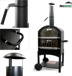 MaxxGarden Pizza Oven Buiten - Houtskool – Incl. Pizzasteen - 45x65x158cm 13 MaxxGarden Pizza Oven Buiten - Houtskool – Incl. Pizzasteen - 45x65x158cm -Aigostar winkel 1137x1200