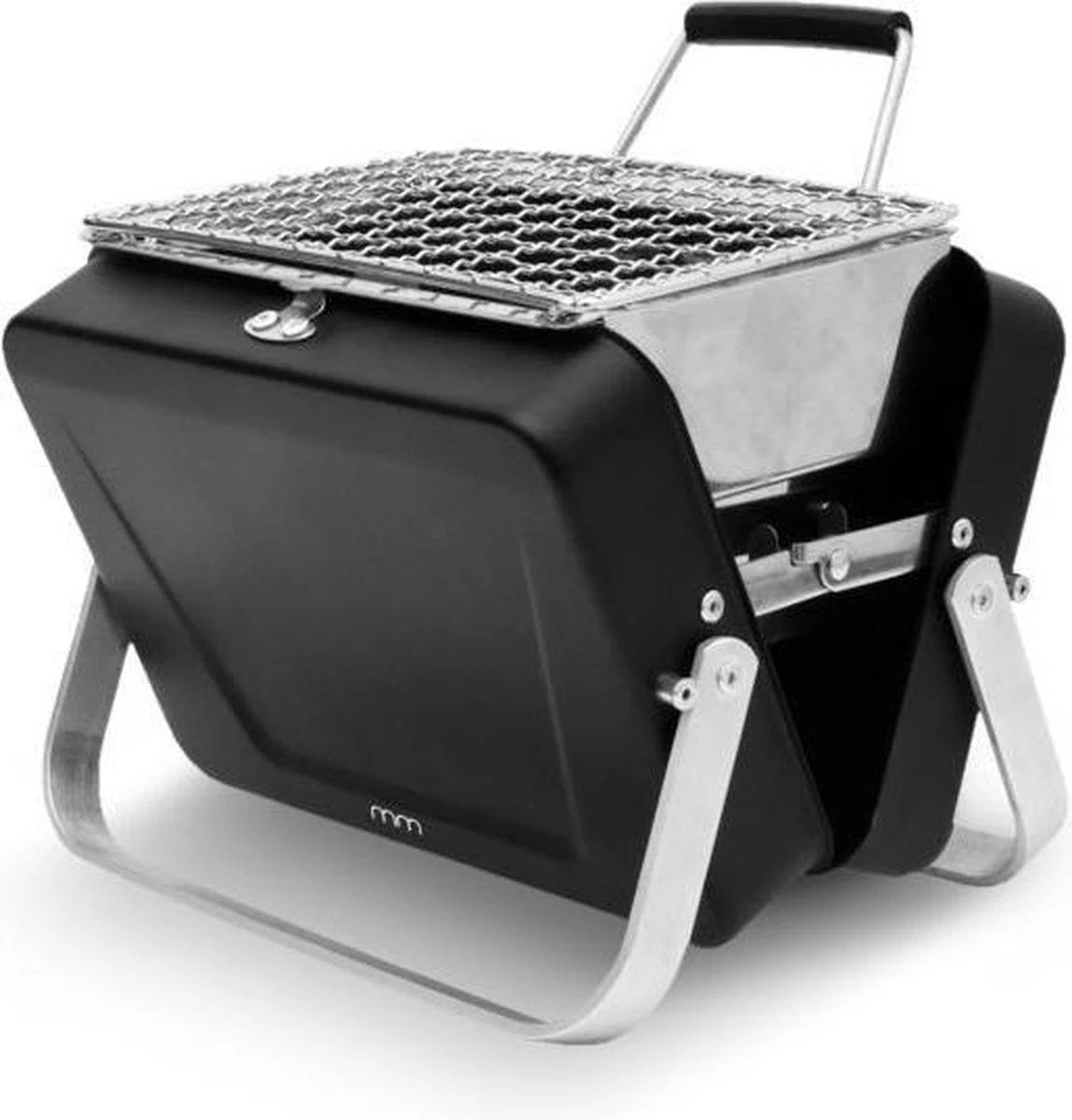 Mikamax Draagbare Mini BBQ - Barbecue - 's Werelds Kleinste Barbecue - Past In Je Broekzak - 18 × 6 × 15,5 Cm - 714 Gram - Mat Zwart 4 Mikamax Draagbare Mini BBQ - Barbecue - 's Werelds Kleinste Barbecue - Past In Je Broekzak - 18 × 6 × 15,5 Cm - 714 Gram - Mat Zwart - Afbeelding 2