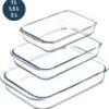 VAIVE 3-delige Ovenschaal Set - Rechthoekig - Glas 1 VAIVE 3-delige Ovenschaal Set - Rechthoekig - Glas -Aigostar winkel 1149x1200