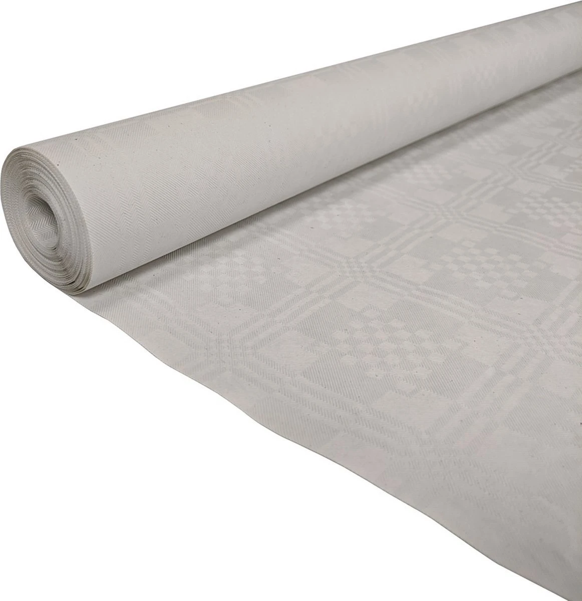 Wit Papieren Tafelkleed Op Rol - 800x118cm 4 Wit Papieren Tafelkleed Op Rol - 800x118cm - Afbeelding 2