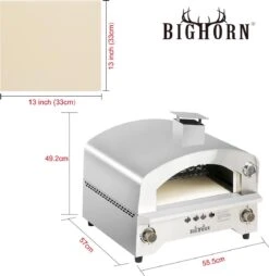 Bighorn Outdoor Edelstaal Gas Pizza Oven - Draagbare Gas Barbecue - Edelstaal -Model SRGG20001 19 Bighorn Outdoor Edelstaal Gas Pizza Oven - Draagbare Gas Barbecue - Edelstaal -Model SRGG20001 -Aigostar winkel 1169x1200 1