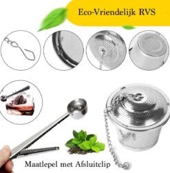TeaLux 5-Delig RVS Theefilters Set Met Maatlepel En Lekbakjes En Knijper - Theezeef Voor Losse Thee En Kruiden - Tea InfuserStrainer Giftset - Verse Thee FilterZeef Cadeau Pakket - Kruidenbuiltje Ei Met Onderzetters - Geschenkset 16 TeaLux 5-Delig RVS Theefilters Set Met Maatlepel En Lekbakjes En Knijper - Theezeef Voor Losse Thee En Kruiden - Tea InfuserStrainer Giftset - Verse Thee FilterZeef Cadeau Pakket - Kruidenbuiltje Ei Met Onderzetters - Geschenkset -Aigostar winkel 1175x1200 2