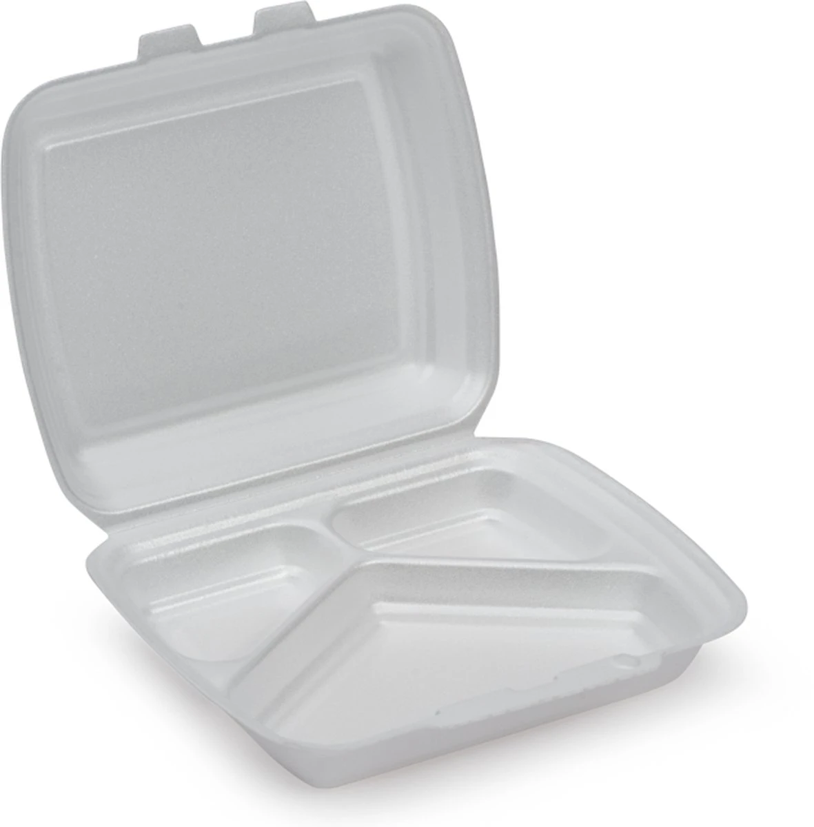 Menubox XPS Wit/3 Vaks - 200 Stuks / 1 Doos. 3 Menubox XPS Wit/3 Vaks - 200 Stuks / 1 Doos.