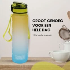 LaCardia Motivatie Waterfles Geel Blauw - 1 Liter Drinkfles - Waterfles Met Tijdmarkering - Geel + Blauw 13 LaCardia Motivatie Waterfles Geel Blauw - 1 Liter Drinkfles - Waterfles Met Tijdmarkering - Geel + Blauw -Aigostar winkel 1193x1200 1