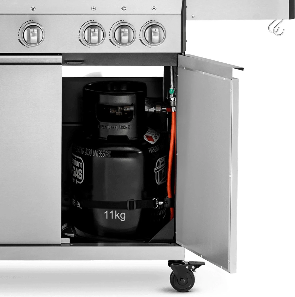 Burnhard Gas BBQ Big FRED Deluxe - 4 Branders - Incl. Keramische Infraroodbrander & Afdekhoes - Deluxe 20 Burnhard Gas BBQ Big FRED Deluxe - 4 Branders - Incl. Keramische Infraroodbrander & Afdekhoes - Deluxe - Afbeelding 18