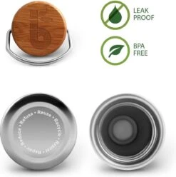 Bambaw Waterfles - 750 Ml - Roestvrij Staal - Stevig En Milieuvriendelijk 21 Bambaw Waterfles - 750 Ml - Roestvrij Staal - Stevig En Milieuvriendelijk -Aigostar winkel 1196x1200