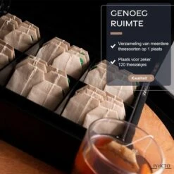 Invicto Products Theedoos 6 Vaks - Ruimte Voor 120 Theezakjes - Bamboe - Anti Slip En Anti Kras - Zwart 15 Invicto Products Theedoos 6 Vaks - Ruimte Voor 120 Theezakjes - Bamboe - Anti Slip En Anti Kras - Zwart -Aigostar winkel 1198x1200 14