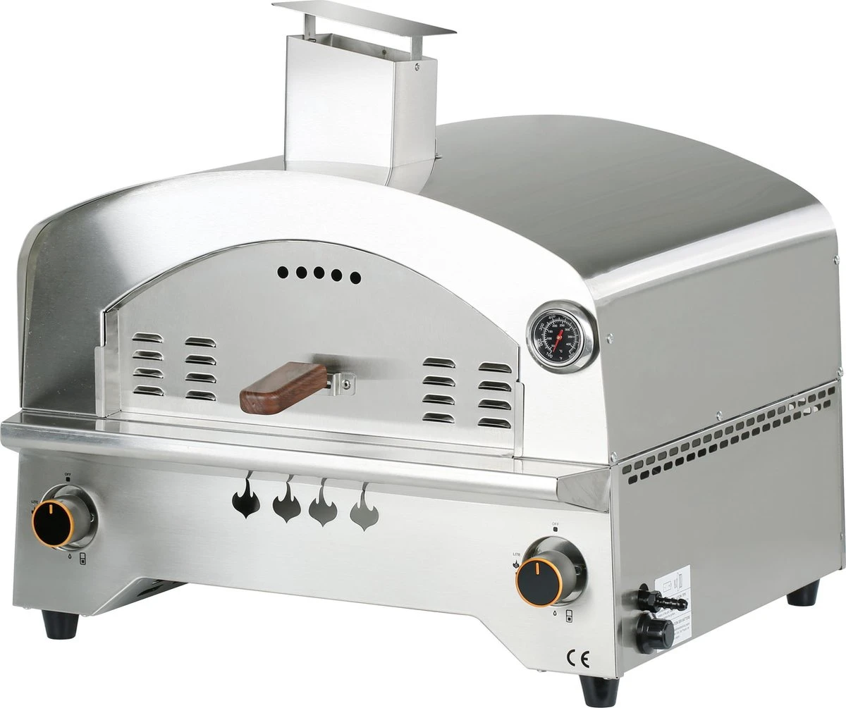 Bighorn Outdoor Edelstaal Gas Pizza Oven - Draagbare Gas Barbecue - Edelstaal -Model SRGG20001 3 Bighorn Outdoor Edelstaal Gas Pizza Oven - Draagbare Gas Barbecue - Edelstaal -Model SRGG20001