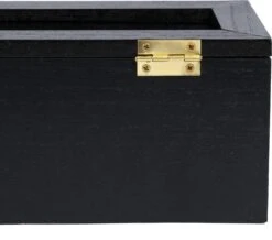 CasaLupo Theedoos Zwart 6-vaks - Met Fluweel - 43 X 9 Cm -Aigostar winkel 1200x1061 1