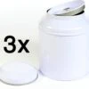 Merkloos 3 Stuks - Theeblik - Wit - Theeblik 100 Gram - Rond - Theedoos - Theeblik Met Binnendeksel - Dubbele Deksel - Theeblikken Voor Losse Thee - Bewaarblik - Voorraadbussen - Opbergbak - Voorraadbus - Voor Losse Thee, Kruiden, Specerijen En Koffiebonen 1 Merkloos 3 Stuks - Theeblik - Wit - Theeblik 100 Gram - Rond - Theedoos - Theeblik Met Binnendeksel - Dubbele Deksel - Theeblikken Voor Losse Thee - Bewaarblik - Voorraadbussen - Opbergbak - Voorraadbus - Voor Losse Thee, Kruiden, Specerijen En Koffiebonen -Aigostar winkel 1200x1063 1