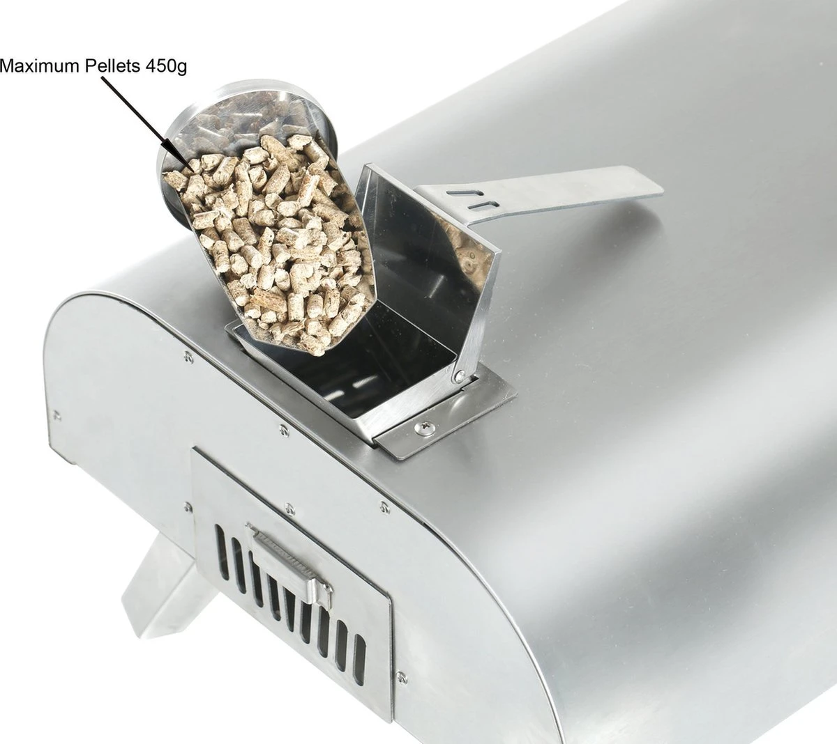 Bighorn Pizza Pellet Oven - Buiten - Draagbaar - Opvouwbaar - RVS - 15KG - 460° 9 Bighorn Pizza Pellet Oven - Buiten - Draagbaar - Opvouwbaar - RVS - 15KG - 460° - Afbeelding 7