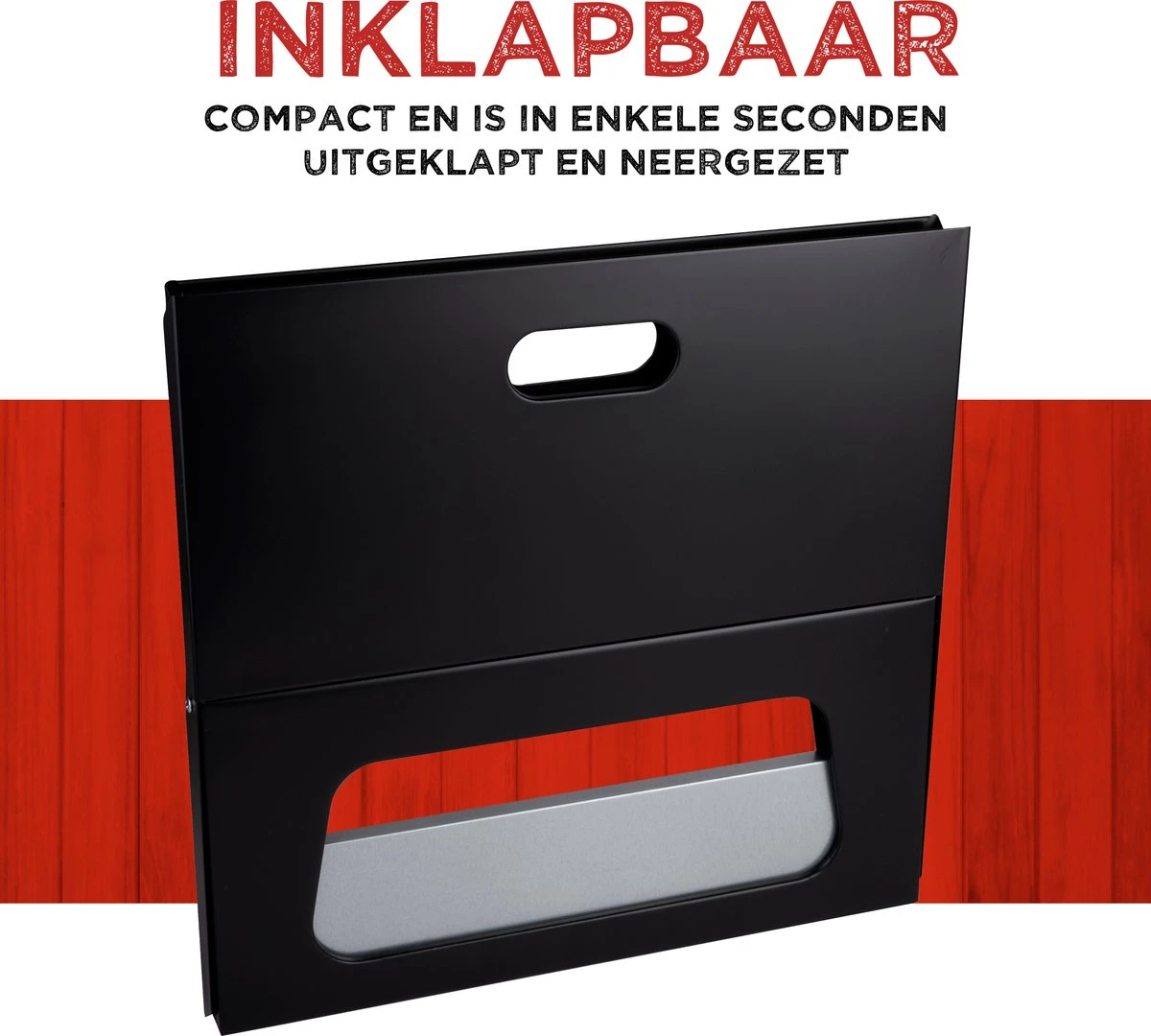 BBQ Collection Barbecue - BBQ - Draagbaar - Opvouwbaar - Losse Vuurschaal En Grillrooster - Zwart 9 BBQ Collection Barbecue - BBQ - Draagbaar - Opvouwbaar - Losse Vuurschaal En Grillrooster - Zwart - Afbeelding 7