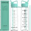 HYDRATE 900ml Drinkfles Met Tijdmarkeringen - Sport Waterfles Met Rietje, BPA-vrije Drinkfles Rietje Gemaakt Van Tritan Ideaal Voor Sportschool, Kantoor, Wandelen, Fitness, Sportfles (Mint Groen) 1 HYDRATE 900ml Drinkfles Met Tijdmarkeringen - Sport Waterfles Met Rietje, BPA-vrije Drinkfles Rietje Gemaakt Van Tritan Ideaal Voor Sportschool, Kantoor, Wandelen, Fitness, Sportfles (Mint Groen) -Aigostar winkel 1200x1083