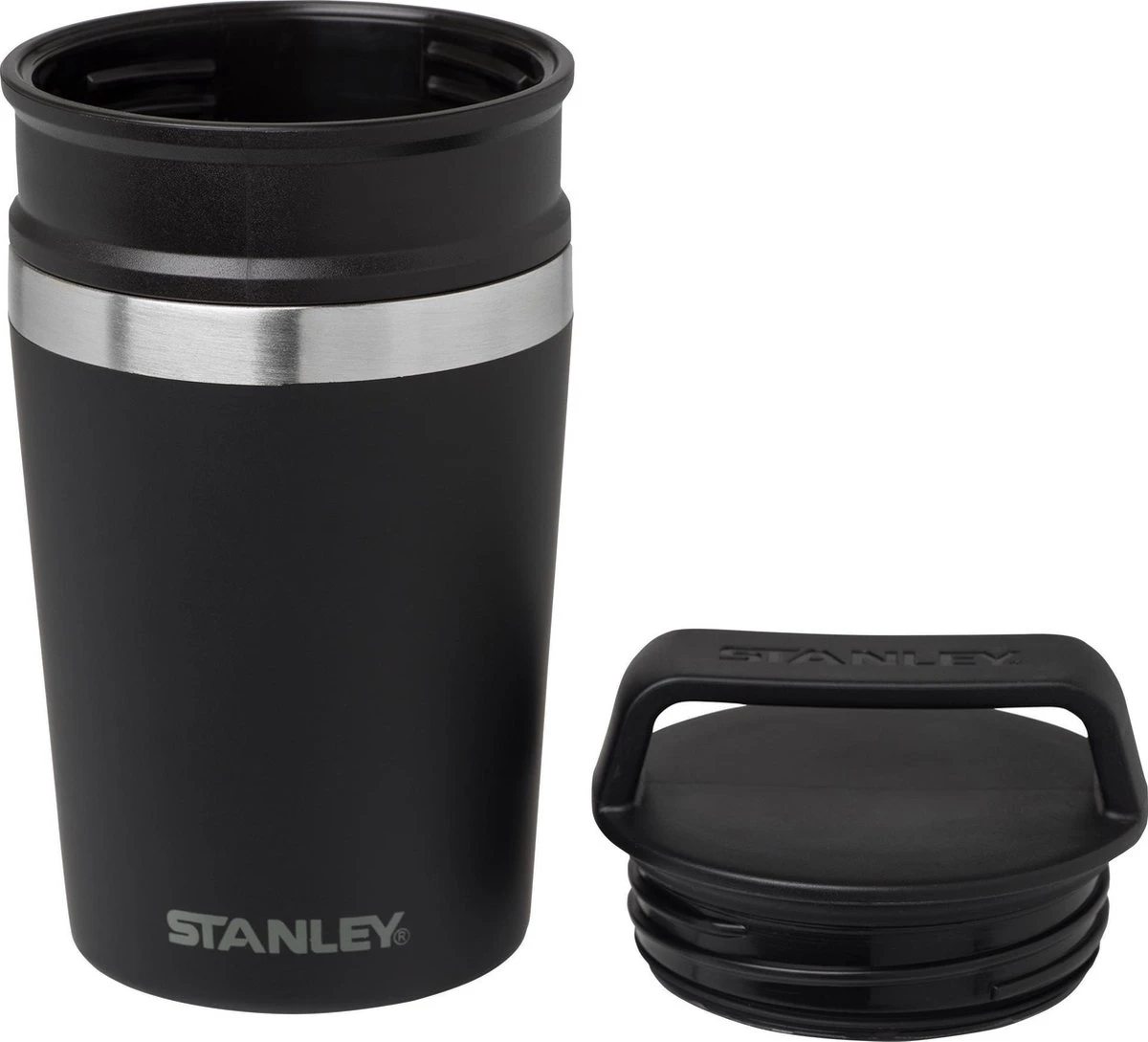 Stanley The Shortstack Travel Thermosbeker - 230 Ml - RVS/Mat Zwart 6 Stanley The Shortstack Travel Thermosbeker - 230 Ml - RVS/Mat Zwart - Afbeelding 4
