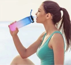 Designed On 45th | Motivatie Waterfles | Drinkfles Met Rietje | Waterfles Met Tijdmarkering | Waterfles 1 Liter | Blauw En Roze | BPA Vrij 12 Designed On 45th | Motivatie Waterfles | Drinkfles Met Rietje | Waterfles Met Tijdmarkering | Waterfles 1 Liter | Blauw En Roze | BPA Vrij -Aigostar winkel 1200x1109