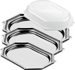 Cateringschaal - Uit Gerecycleerd PET - Ft 45 X 30 Cm - Zwart - Pak Van 10 Stuks 7 Cateringschaal - Uit Gerecycleerd PET - Ft 45 X 30 Cm - Zwart - Pak Van 10 Stuks -Aigostar winkel 1200x1127 2