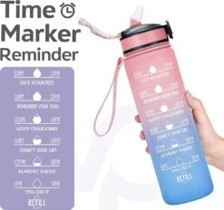 Merkloos Vision Licht Roze-Blauwe Waterfles Met Tijdmarkeringen | 1 Liter | Sport Waterfles | Drinkfles Met Rietje | Lekvrije Sportfles | Tritan Waterfles | BPA Vrij | Voor Sport, Fietsen, Kamperen, School, Sportschool | Tijdmarkering 9 Merkloos Vision Licht Roze-Blauwe Waterfles Met Tijdmarkeringen | 1 Liter | Sport Waterfles | Drinkfles Met Rietje | Lekvrije Sportfles | Tritan Waterfles | BPA Vrij | Voor Sport, Fietsen, Kamperen, School, Sportschool | Tijdmarkering -Aigostar winkel 1200x1128 1