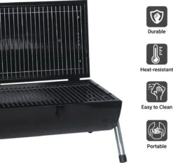 MaxxGarden BBQ - Houtskool Barbecue - Smoker Barbecue - Grilloppervlak (LxB) 38 X 52 Cm - Met Dubbel Grill Vlak - Zwart 17 MaxxGarden BBQ - Houtskool Barbecue - Smoker Barbecue - Grilloppervlak (LxB) 38 X 52 Cm - Met Dubbel Grill Vlak - Zwart -Aigostar winkel 1200x1132 1