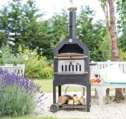 Merkloos MaxxGarden Pizza Oven - Smoker Barbecue Houtskool 45 X 65 X 158cm -Aigostar winkel 1200x1134 1