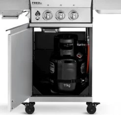 Burnhard Gas BBQ FRED JR. Deluxe - 2 Branders - Incl. Keramische Infraroodbrander & Afdekhoes - Deluxe 39 Burnhard Gas BBQ FRED JR. Deluxe - 2 Branders - Incl. Keramische Infraroodbrander & Afdekhoes - Deluxe -Aigostar winkel 1200x1135 1