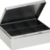 Merkloos Zilveren 6-vaks Theedoos/theekist 20 Cm - Keuken Accessoires - Theezakjes Houder Bewaarblik 1 Merkloos Zilveren 6-vaks Theedoos/theekist 20 Cm - Keuken Accessoires - Theezakjes Houder Bewaarblik -Aigostar winkel 1200x1136 4