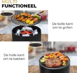Ozocozy BBQ-ONE Houtskool Tafelbarbecue - Ø30 Cm- Zwart - Incl. Draagtas, Siliconen Bakkwast En RVS-Barbecuetang 14 Ozocozy BBQ-ONE Houtskool Tafelbarbecue - Ø30 Cm- Zwart - Incl. Draagtas, Siliconen Bakkwast En RVS-Barbecuetang -Aigostar winkel 1200x1146 1
