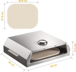 Bighorn Pizzaoven Met Pizzasteen Voor Barbecue - Grilloven - Draagbare - Edelstaal 13 Bighorn Pizzaoven Met Pizzasteen Voor Barbecue - Grilloven - Draagbare - Edelstaal -Aigostar winkel 1200x1147 1