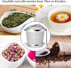 TeaLux 5-Delig RVS Theefilters Set Met Maatlepel En Lekbakjes En Knijper - Theezeef Voor Losse Thee En Kruiden - Tea InfuserStrainer Giftset - Verse Thee FilterZeef Cadeau Pakket - Kruidenbuiltje Ei Met Onderzetters - Geschenkset 14 TeaLux 5-Delig RVS Theefilters Set Met Maatlepel En Lekbakjes En Knijper - Theezeef Voor Losse Thee En Kruiden - Tea InfuserStrainer Giftset - Verse Thee FilterZeef Cadeau Pakket - Kruidenbuiltje Ei Met Onderzetters - Geschenkset -Aigostar winkel 1200x1153 2
