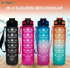 Supplife Motivatie Waterfles - 1 Liter Drinkfles - Waterfles Met Tijdmarkering - Met Rietje - Volwassenen - Kinderen - Blauw Roze - Inclusief Schoonmaakborstel 21 Supplife Motivatie Waterfles - 1 Liter Drinkfles - Waterfles Met Tijdmarkering - Met Rietje - Volwassenen - Kinderen - Blauw Roze - Inclusief Schoonmaakborstel -Aigostar winkel 1200x1156 3