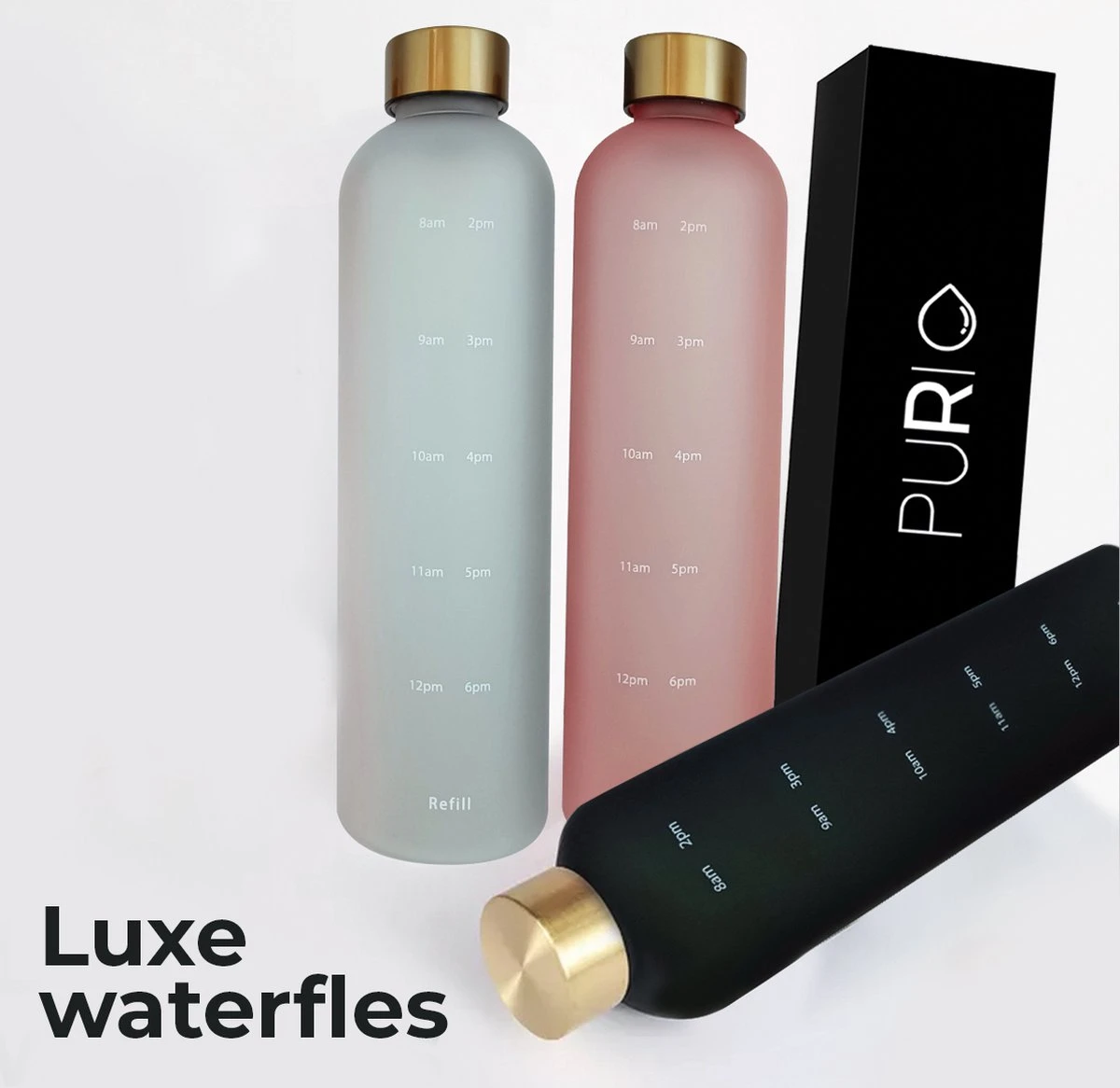 Innovaland Luxe Motivatie Waterfles Roze 1 Liter Drinkfles - BPA Vrij - Volwassenen - Kinderen - Cadeau - Fitnes- Geschenk - Cadeautjes 9 Innovaland Luxe Motivatie Waterfles Roze 1 Liter Drinkfles - BPA Vrij - Volwassenen - Kinderen - Cadeau - Fitnes- Geschenk - Cadeautjes - Afbeelding 7