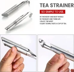 BOTC Thee Infuser - RVS - Theezeef - Thee Knijptang - Thee Ei - Theepot Infuser - Theezeefje -KOMEO160 -Aigostar winkel 1200x1170 4