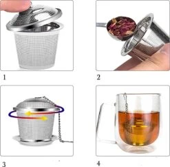 TeaLux 5-Delig RVS Theefilters Set Met Maatlepel En Lekbakjes En Knijper - Theezeef Voor Losse Thee En Kruiden - Tea InfuserStrainer Giftset - Verse Thee FilterZeef Cadeau Pakket - Kruidenbuiltje Ei Met Onderzetters - Geschenkset 15 TeaLux 5-Delig RVS Theefilters Set Met Maatlepel En Lekbakjes En Knijper - Theezeef Voor Losse Thee En Kruiden - Tea InfuserStrainer Giftset - Verse Thee FilterZeef Cadeau Pakket - Kruidenbuiltje Ei Met Onderzetters - Geschenkset -Aigostar winkel 1200x1174 9