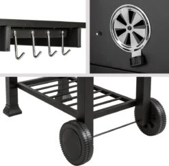 TecTake Florian Houtskoolbarbecue - 55x36 - Zwart 19 TecTake Florian Houtskoolbarbecue - 55x36 - Zwart -Aigostar winkel 1200x1175 5