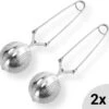 Theezeef Met Handvat Inclusief Lekplaatje - Set Van 2 Stuks - Thee Ei Voor Losse Thee - Theefilter Voor Losse Thee - Thee Infuser -Aigostar winkel 1200x1177 1