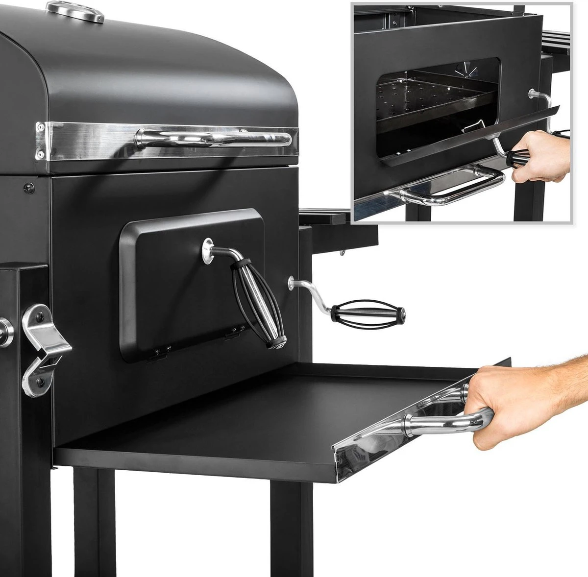 TecTake Florian Houtskoolbarbecue - 55x36 - Zwart 13 TecTake Florian Houtskoolbarbecue - 55x36 - Zwart - Afbeelding 11