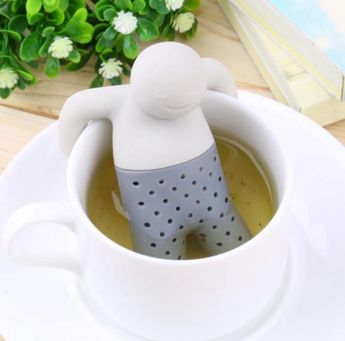Merkloos EPIN 3D - Mr Tea – Losse Theezeef – Kruidenbol – Grijs 3 Merkloos EPIN 3D - Mr Tea – Losse Theezeef – Kruidenbol – Grijs