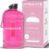 HYDRATE 2,2 Liter Waterfles - Nu Met Easy Drink Cap - Duurzaam En Extra Sterk - BPA Vrij - Ideaal Voor: Sportschool, Dieet, Bodybuilding, Buitensporten, Wandelen En Kantoor, Transparant Roze 2 HYDRATE 2,2 Liter Waterfles - Nu Met Easy Drink Cap - Duurzaam En Extra Sterk - BPA Vrij - Ideaal Voor: Sportschool, Dieet, Bodybuilding, Buitensporten, Wandelen En Kantoor, Transparant Roze -Aigostar winkel 1200x1189 1