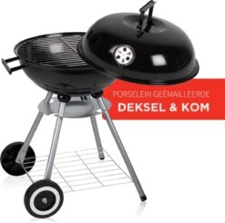 BBQ Collection Houtskoolbarbecue - Kogelbarbecue 45 X 60 Centimeter - Ronde Barbecue - Barbecue Op Wielen - Zwart - Metaal 32 BBQ Collection Houtskoolbarbecue - Kogelbarbecue 45 X 60 Centimeter - Ronde Barbecue - Barbecue Op Wielen - Zwart - Metaal -Aigostar winkel 1200x1191 3