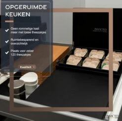 Invicto Products Theedoos 6 Vaks - Ruimte Voor 120 Theezakjes - Bamboe - Anti Slip En Anti Kras - Zwart 21 Invicto Products Theedoos 6 Vaks - Ruimte Voor 120 Theezakjes - Bamboe - Anti Slip En Anti Kras - Zwart -Aigostar winkel 1200x1192 2